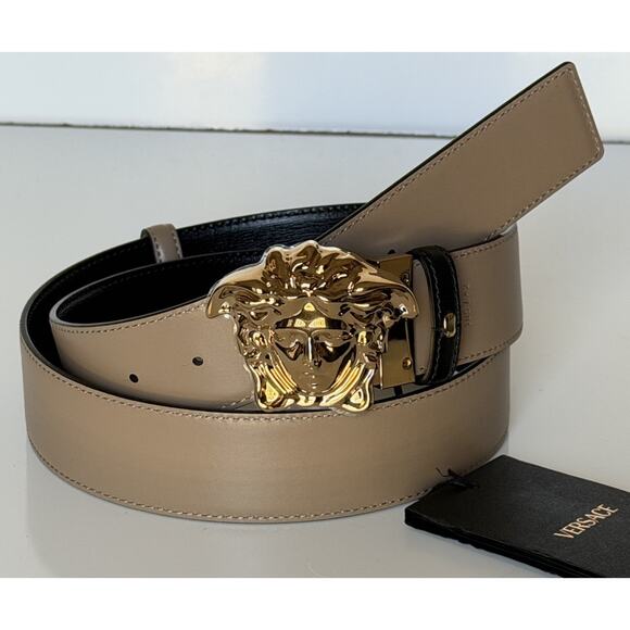 Versace Medusa-Buckle Reversible Leather Black/Brown Belt 115 (46) 1010325 NWT main image 9